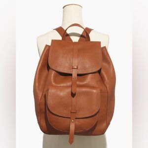 Madewell Transport Rucksack in English Saddle